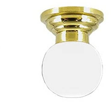 Melody Jane Puppenhaus Deckenlampe Weiß Globus Schirm 12V Miniatur Elektrische Beleuchtung