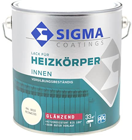Sigma Heizkörperlack innen weiss glänzend (2,5 Liter)