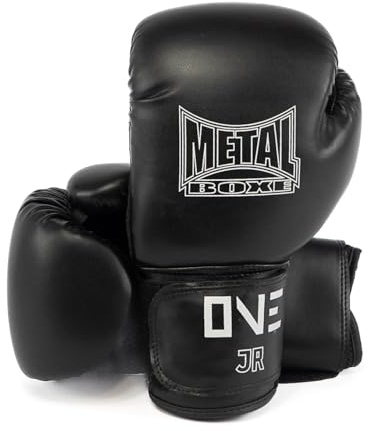METAL BOXE Gants de Boxe Initiation One Noir Senior