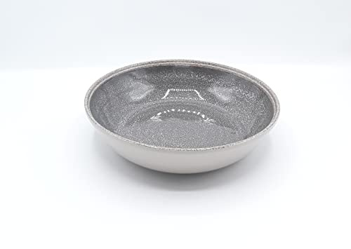 ZANI TOUCH MEL - Juego de 2 platos hondos de melamina de 20 cm, color negro, TRE2PF20N/2