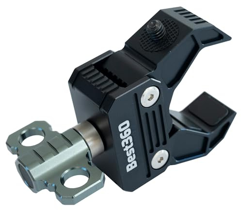 Best360 Kameraklemme aus Aluminium für 360 Kamera, Kompatibel Mit Insta360 X4, X3, ONE X2, RS, RS 1 Zoll, X/Ricoh Theta X, Z1/Kandao Qoocam 3 Ultra