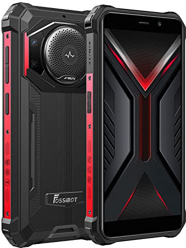 FOSSiBOT 10600 mAh Akku für Smartphone, bruchsicher, F101, Lautsprecher 3,5 W Max, 24 MP Kamera, IP68 wasserdicht, Telefon, Ouad Core 4 GB 64 GB, Android 12, 5,45 Zoll HD+, Dual SIM, Fingerabdruck,