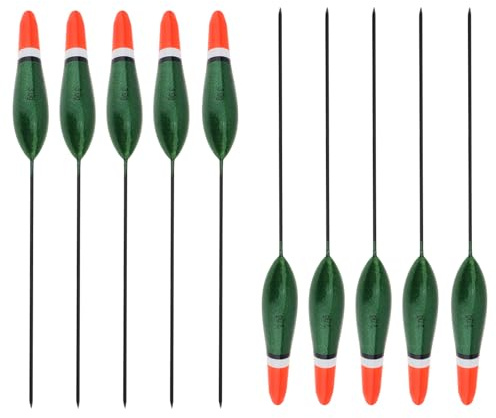 OriGlam 10 st fiske bobbers fiske flottörer, fiske flottörset fiskeredskap flottör fiskespö flottör, fiske bobbers fisketillbehör för fisketillbehör