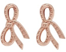 Olivia Burton Women's BOW Collection Stud Earrings in Rose Gold - OBJVBE36