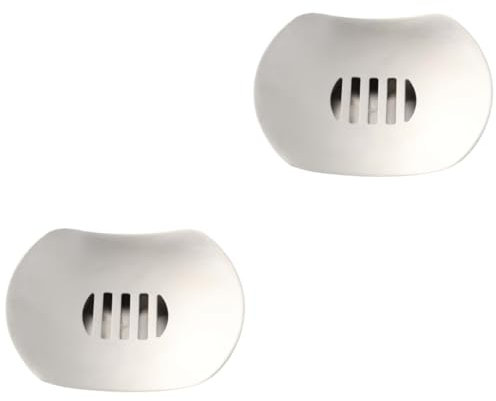 Amosfun 2pcs Elegant Stainless Steel Soap Box Flying Saucer Soap Dish Double Layer Draining Tray