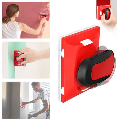 Paint Edger for Cutting in, Paint Edge Trimmer,Multifunctional Paint Edger Tool with Pad Nylon Bristles Edges,Paint Pads for Walls and Ceilings,Paint Edger Used for Cutting in Tools (1Set Combination)