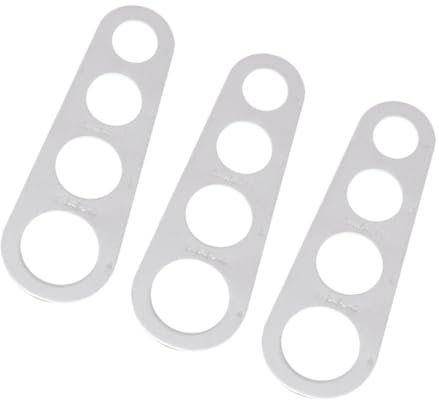 CIYODO 3piezas Regla Medidora De Fideos De Acero Inoxidable Medidor De Espaguetis Herramienta Para Medir Masa Cocina