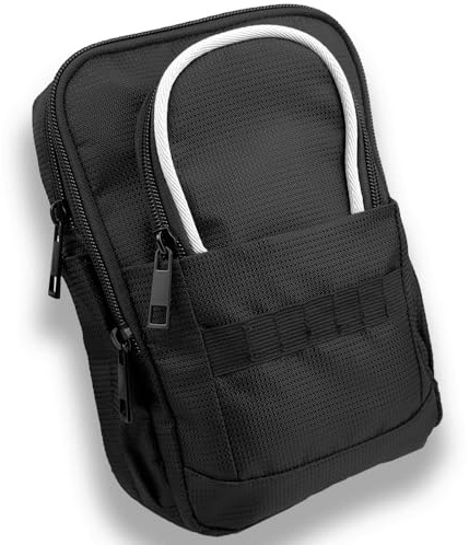 Taktische Golf-Tasche mit Karabiner, wasserabweisend, für Gürtel, Wagen oder Rucksack, kompakte Zubehörtasche für Bälle, Tees, Handschuhe und EDC-Ausrüstung, Schwarz