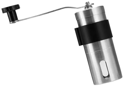Macinacaffè manuale in acciaio inox portatile, macinacaffè espresso, macinacaffè a mano con spessore regolabile, macinacaffè manuale