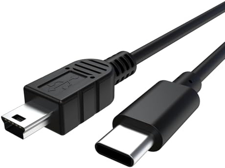 USB C to Mini USB Cable, USB Type C Cable Cord Wire Compatible with Blue Yeti Black Out, Blue Snowball iCE USB Microphone USB C Mini B Charging Cable for PC, Laptop, Smartphone, MacBook (5ft)