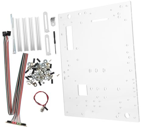 TOYZFRIENDY Soporte de Abierto para PC con Base y Panel USB Caja Transparente para Montaje y Prueba de Placas Base y Uatx Diseño de Aire Abierto para Mejor Refrigeración