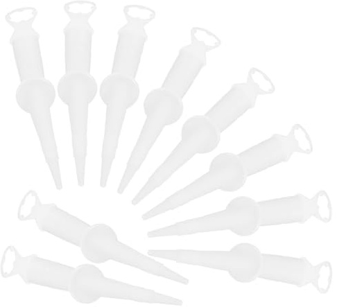 POPETPOP Spatole per Silicone Flessibili, 10 Pezzi, Punta Angolare 360°, Silicone Apertura Filettata per Sigillatura Precisa in Casa