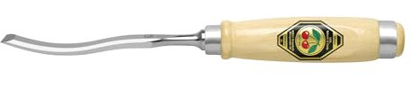 Kirschen 1051010 10 mm Numero 1051 s-form scalpello per legno con manico in carpino – multicolore
