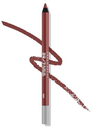 URBAN DECAY 24/7 Glide-On Waterproof Lip Pencil (1993 - Medium Brown), Smudge-Proof, Longwearing Lip Liner, Smooth & Creamy Colors, Moisturizing Formula with Vitamin E - 0.04 oz