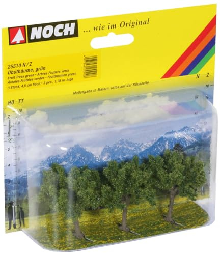 Noch Spur N/Z 25510 Obstbäume grün 45 cm hoch 3 Stück
