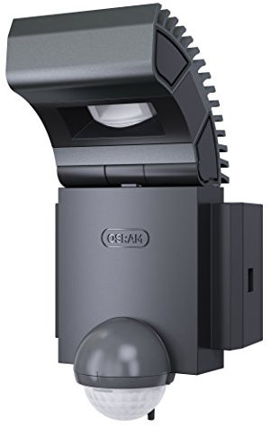 Osram LED Spot, Noxlite, Außenlampe, Außenstrahler 60° schwenkbar und 70 ° kippbar, Bewegungsmelder, Dämmerungssensor, anthrazit, Kaltweiß- 6000K