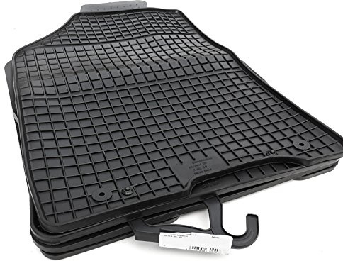 Gummimatten passend für A2 Premium Qualität Gummifußmatten Innenraum schwarz 4-teilig 1cm Rand
