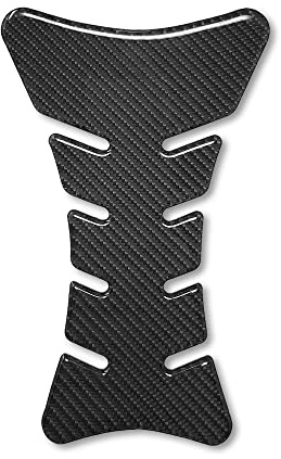 Protection Réservoir Adhésive 3D pour Motos Sport, Fibre de Carbone, 20 x 13 cm