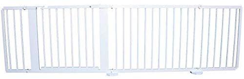 Absperrgitter Türschutzgitter Treppenschutzgitter 119 bis 368 cm massiv Weiss (255cm)