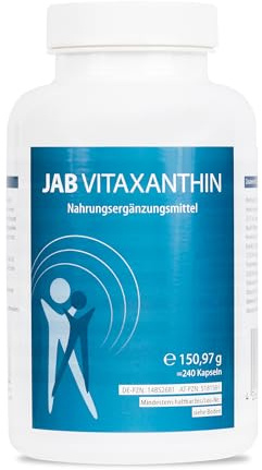 JAB Vitaxanthin - Mikronährstoff-Komplex - 240 vegetarische Kapseln | mit Vitaminen, Weihrauch-Extrakt & Antioxidantien zur Unterstützung des Stoffwechsels. Glutenfrei, laktosefrei, hypoallergen