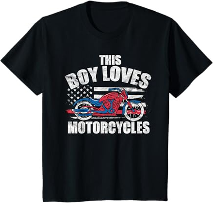 Kids Motor Bike Gift Chopper for Kids - This Boy Loves Motorcycle T-Shirt