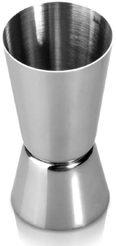ABchat Cocktail Bar Jigger Steel Measuring Cup Jigger Double Spirit Bartender Bar Wine Jigger Measuring Tool Kitchen 25/50 ml Durable Useful and Practical Nice Design Practical Design and Durable
