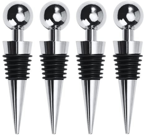 4 Pack Wine Stoppers for Bottles, Bottle Stopper Bottle Saver Beer Sealer Wine Stoppers Wine Corks for Wine Champagne Beer