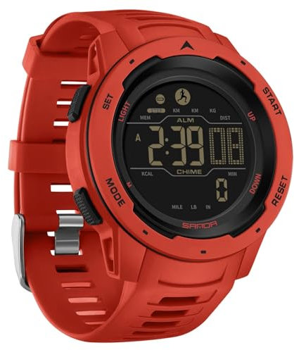 findtime Montre de Sport numérique Militaire pour Homme étanche 50M avec chronomètre Alarme Compte à rebours Double Temps