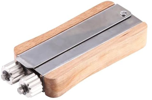 LATRAT Drahtspanner Imker Zubehör, Edelstahl Imkerei Drahtspanner Set Imkerei Crimper mit Metallräder und Holzgriff Edelstahl Tight Wir