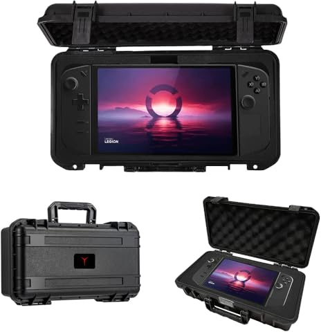 BeisDirect Hard Handheld Case for Lenovo Legion Go Console, Power Adapter, Charging Cable, Protective Travel Case Waterproof Shockproof Storage Bag for Legion Go Accessories