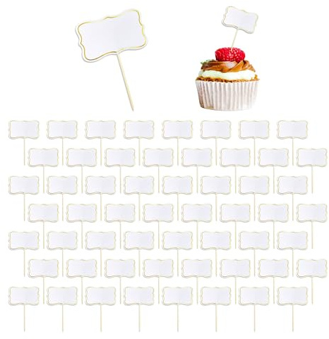 56 palillos de cóctel con banderas de alimentos para buffets con marcas de queso, etiquetas de comida para fiestas de buffet, fiestas de Navidad, palillos de dientes para etiquetas de comida
