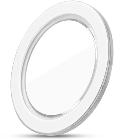 Apple Magsafe Compatible Magnetic Phone Grip, Slim White Ring
