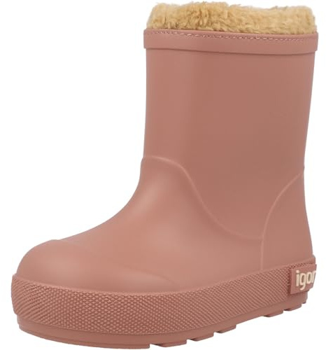 Igor Stivali da Pioggia Barefoot Fodera Pelliccia Misurare 28 Colore Rosa