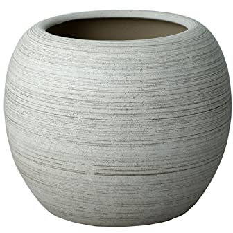 LUZZILE Macetas de Barro para Plantas Maceta de cerámica Extra Grande esférica for Plantas de Suelo a Techo, decoración de Centro Comercial, Patio, Maceta Verde Grande Macetas para Plantas(L)