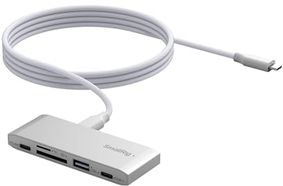 SmallRig 5-in-1 Memory Card Reader, Dual USB-C & SD/TF Card Slots, 65W PD Charging, for SD, SDHC, SDXC, Micro SD, Micro SDXC, Micro SDHC Cards, Travel Photography - 4746