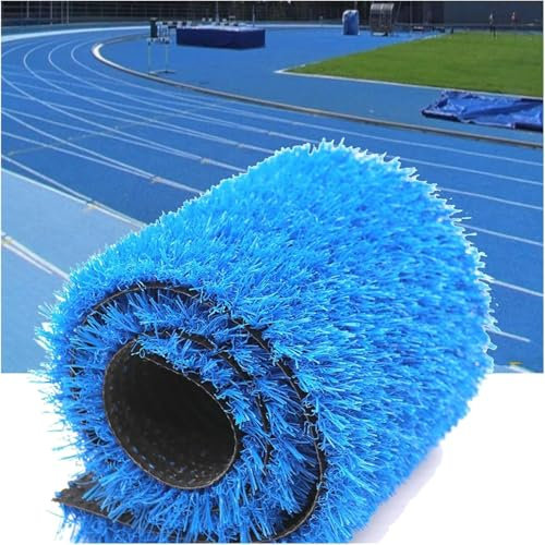 jardin pelouse Tapis d'intérieur et d'extérieur en gazon artificiel, rouleau de gazon synthétique réaliste avec trous de drainage, couverture de gazon artificiel for animaux de jardin