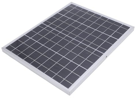 Naroote Panneau Solaire, Pouce Polyvalent du Petit Chargeur Solaire Compact en Aluminium Résistant aux Intempéries de la Moto de la Moto pour Les Voitures (15W)