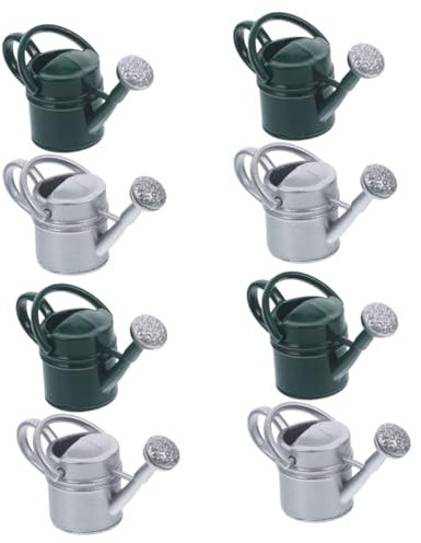 Amosfun 4 Juegos Regadera De Casa De Muñecas Característica Agua Planta Decoración Jardin Decoración Jardín Accesorios Ducha Teteras para Regar Flores Mini Regadera De Jardín 2 Piezas * 4