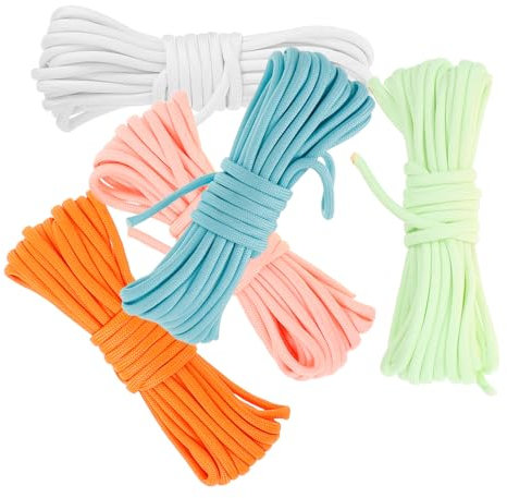 UPKOCH 5stücke Elastische Zeltstangen Aus Polyester Multifunktionsseil Für Regenschirme DIY-zeltseil Und Outdoor-campingseil Robuste Und Verschleißfeste Schnur Für Heimwerkerbedarf Und Ca