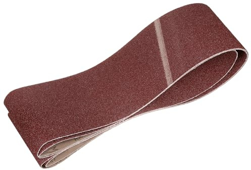 QUARKZMAN 152mm x 2260mm Nastri Abrasivi, 2Pz 36 Grana Carta Vetrata per Levigatrice Ossido di Allumina Per Lavorazione Legno, Lucidatura Metalli, Affilatura Coltelli