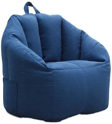 Funda para puf – Funda para silla de puf de almacenamiento | Funda lavable grande para puf | Funda para silla de piso rellenable sin relleno | Organizador duradero para ropa, juguetes de peluche