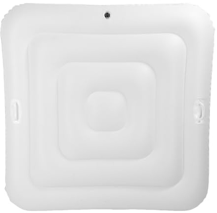 Pongnas Couverture de Piscine Gonflable, Protection pour Spa de Natation, carré de 51,2 Pouces avec Poignée pour Usage Domestique en Extérieur, économie D'énergie, Protection Contre la
