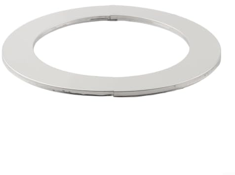 Dekorative Abdeckung aus Edelstahlrohr, geeignet für Gas-Warmwasserbereiter und Duschrohröffnungen, geteiltes Design für Montage und langfristigen Schutz (120 mm)