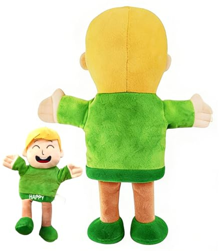 Pupazzo Di Mano Di Peluche - Giocattolo Di Emozione Divertente 30 Cm, Bambola Interattiva In Cotone Morbido Pupazzo Di Espressione Per Bambini, Giocattolo Di Gioco Di Ruolo Educativo Per