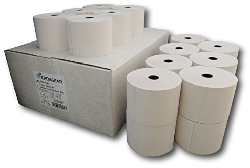 EPOSGEAR® (10 Rolls) 57mm x 80mm 57x80 Thermal Paper Till Cash Register Machine Receipt Printer Rolls