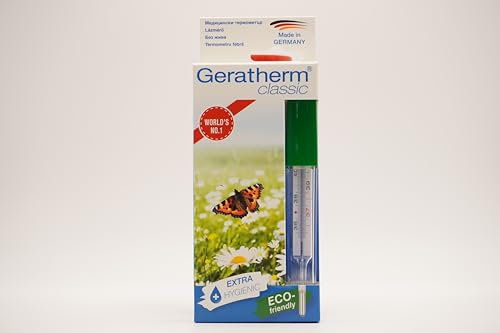 Termómetro analógico sin mercurio, respetuoso con el medio ambiente de Geratherm