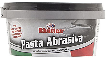 Rhutten, Pasta Abrasiva per Carrozzeria Auto, Vernici Metallizzate e Non, Rimuovi Graffi Superficiali, Resti di Gomma e Vernice, 150ml