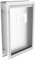 Hakuna Pets Deluxe Aluminum Pet, Cat Flap, Dog Door, Dog Flap Large for Screens, Doors and Walls up to 70mm Thick, Medium, White