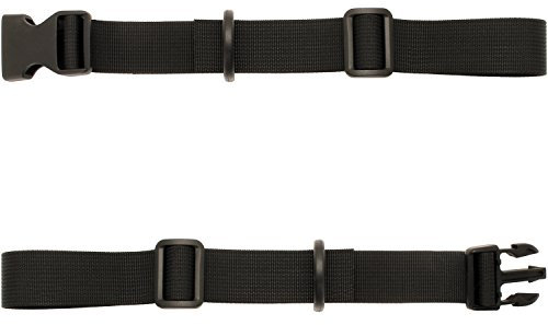 CampTeck U6839 Adjustable Chest Strap, for Backpack and Rucksacks - Replacement Nylon Chest Harness, Secures Shoulders Straps When Hiking, Running, Outdoor Activities, Heavier Contents - Black