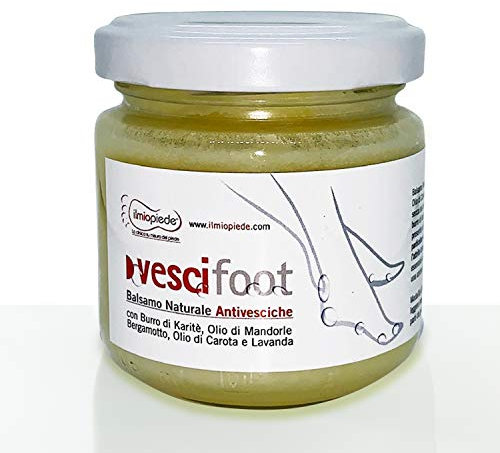Vescifoot Balsamo Naturale Antivesciche con Burro di Karitè, Olio di Mandorle. 90 ml